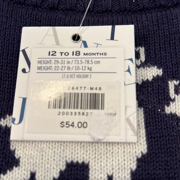 Janie and Jack Crewneck Sweater NWT - Picture 5 of 6